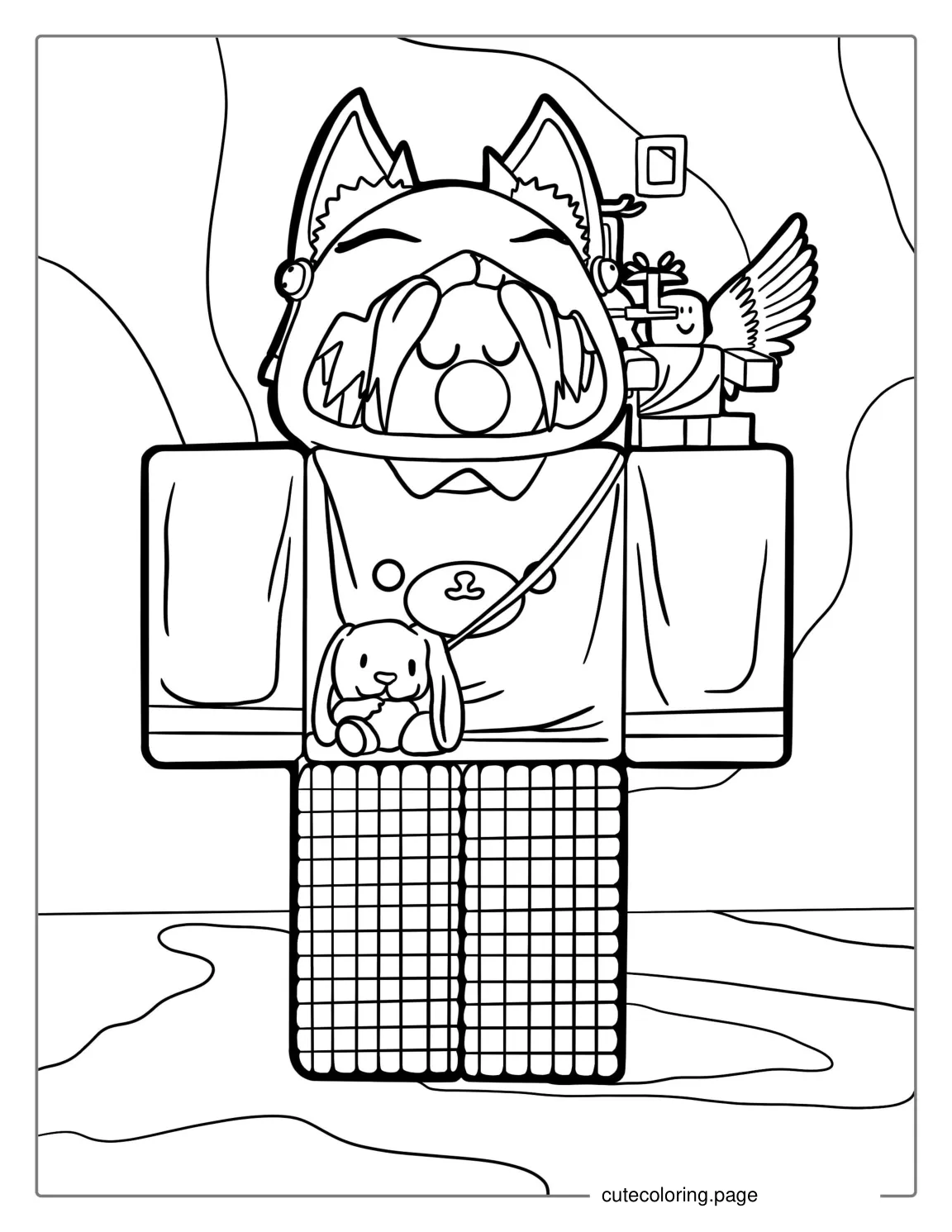 Roblox Kawaii Skin coloring page