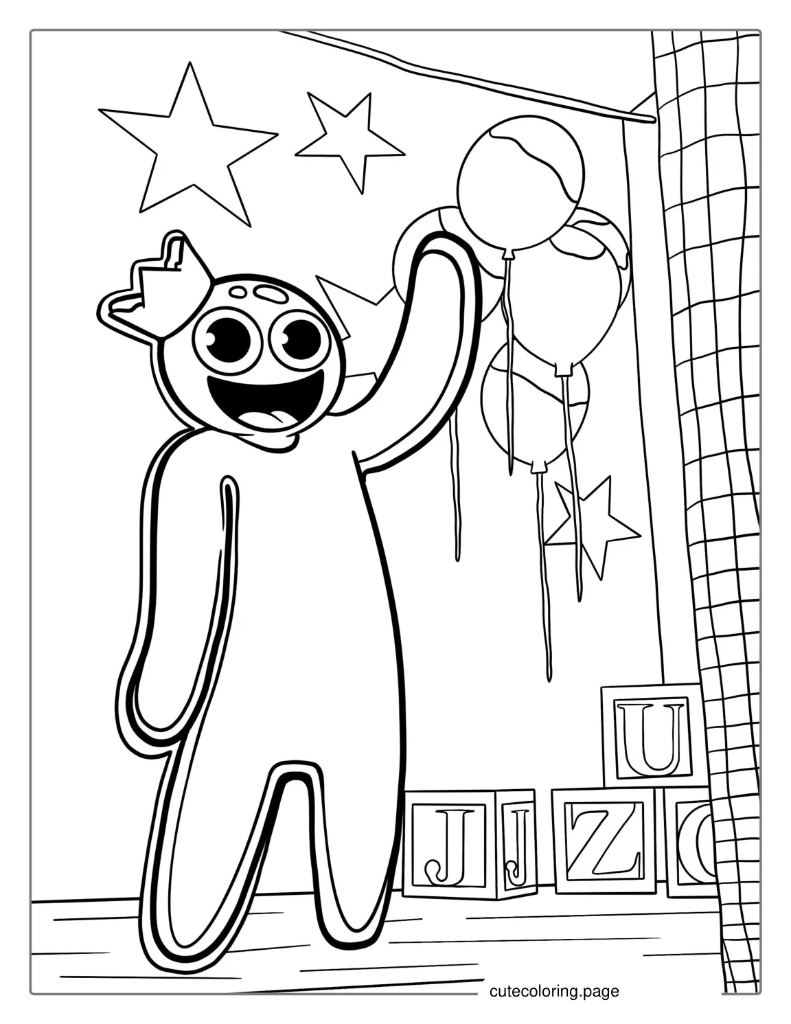 Roblox Rainbow Friends Coloring Page coloring page