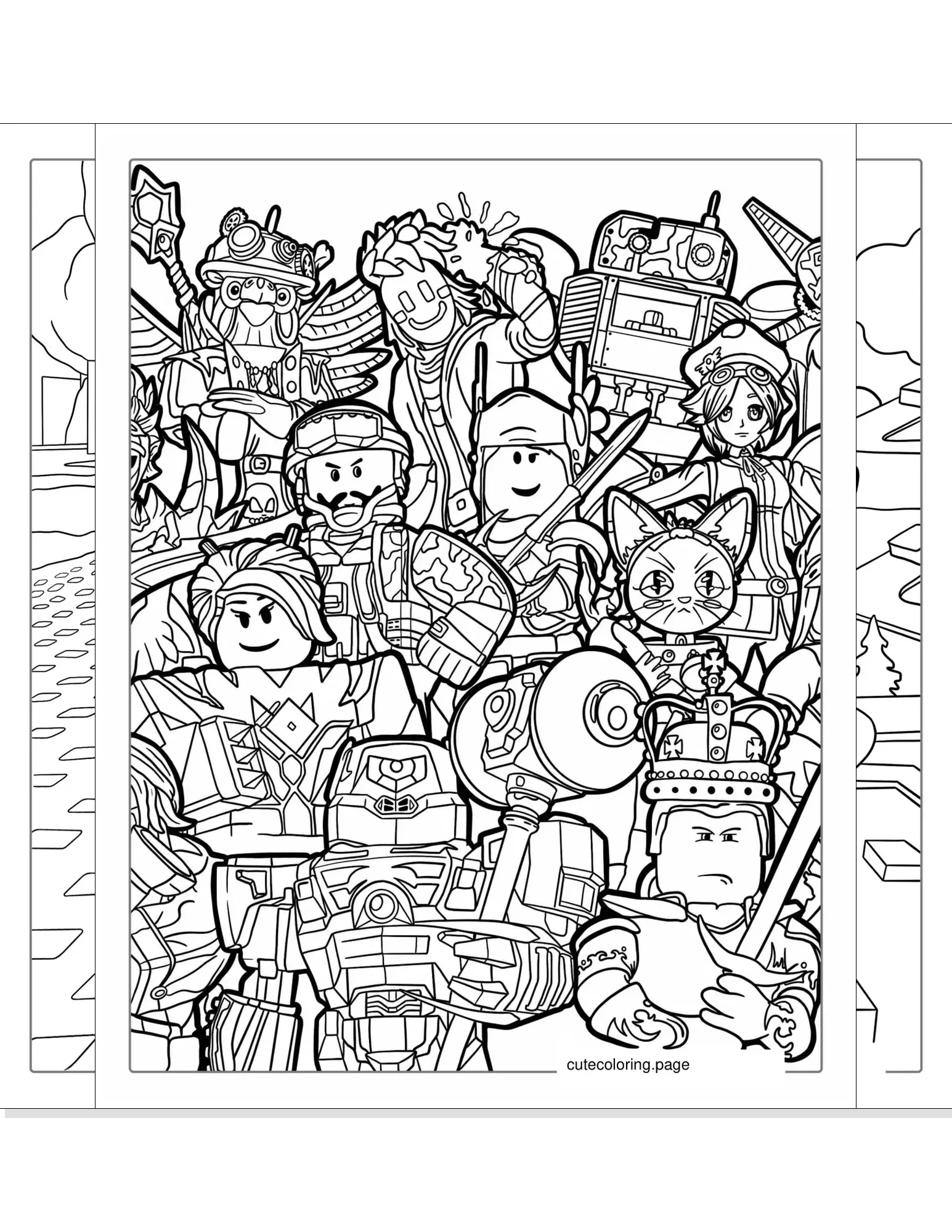 roblox coloring pages coloring page