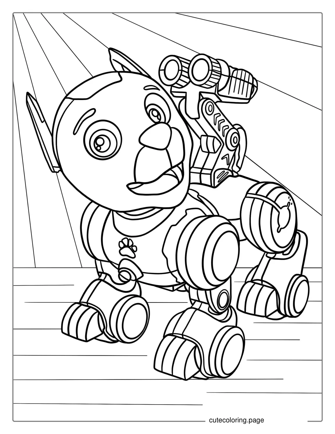 Coloring Page Of Robot Dog To Color coloring page