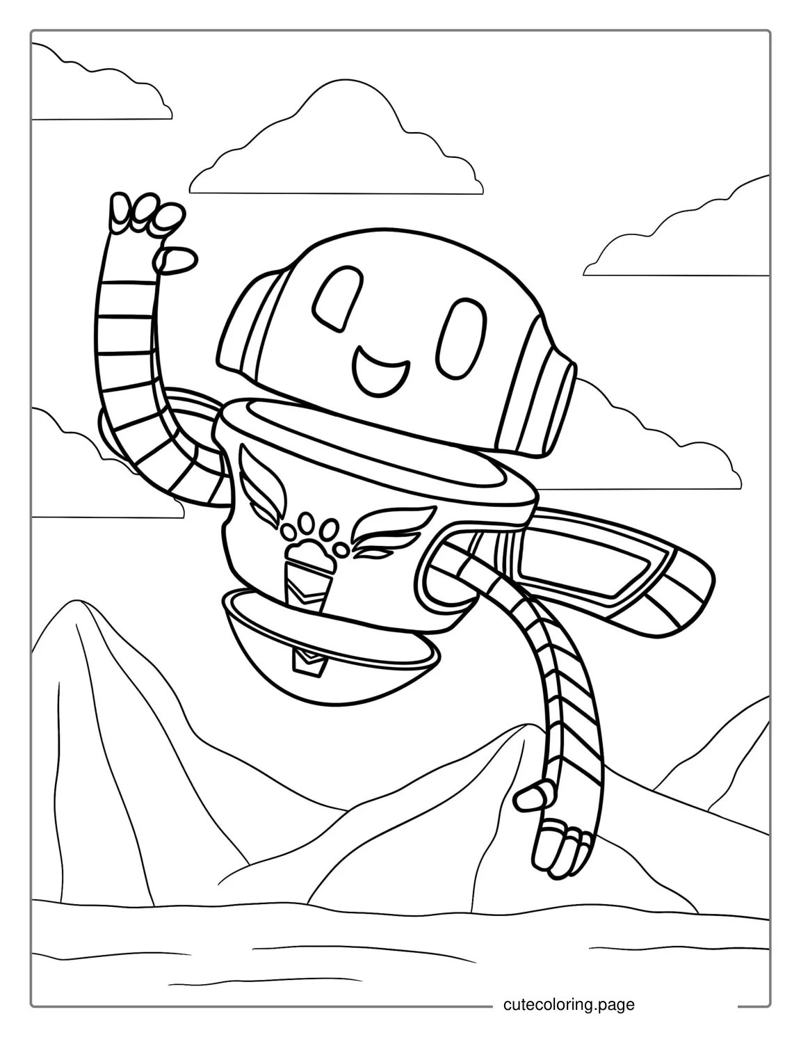 PJ Robot Coloring Picture coloring page