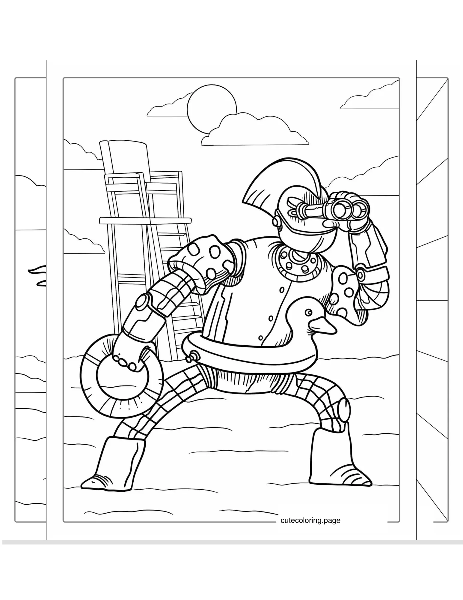 robot coloring pages coloring page