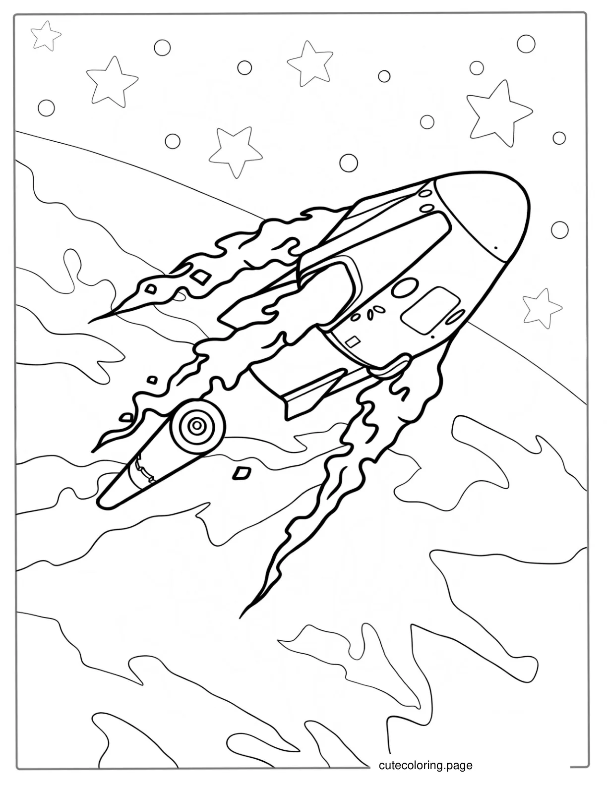 SpaceX Dragon Capsule Coloring Page coloring page