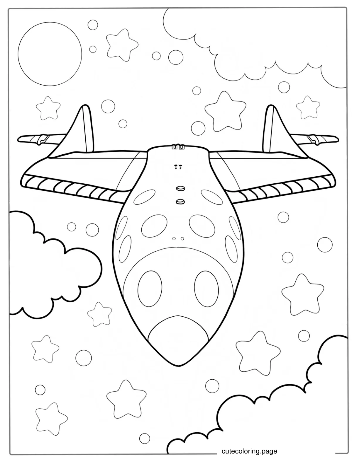 Virgin Galactic Rocket Coloring Page coloring page