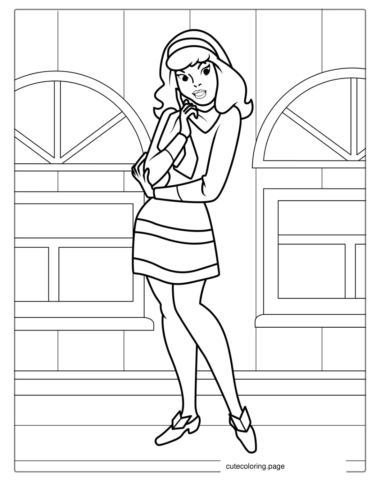 Daphne Character Coloring Page coloring page