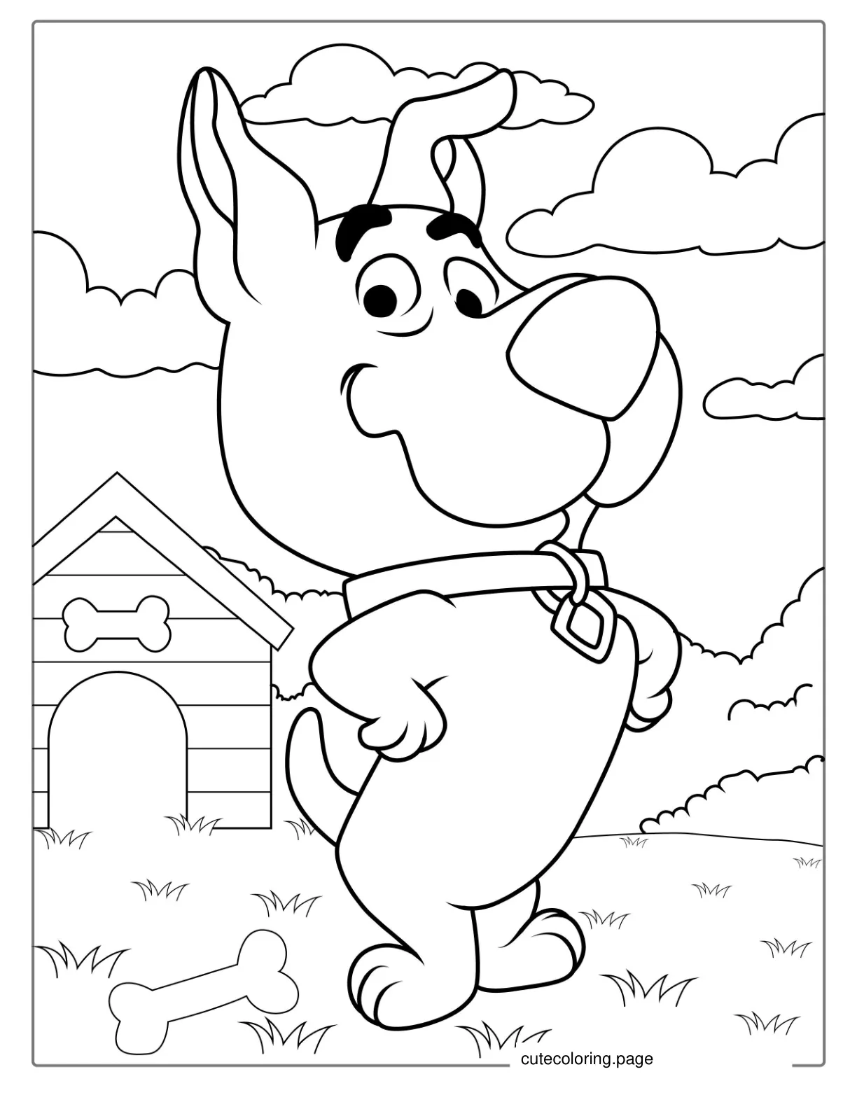 Scrappy Doo Coloring Page For Kids coloring page