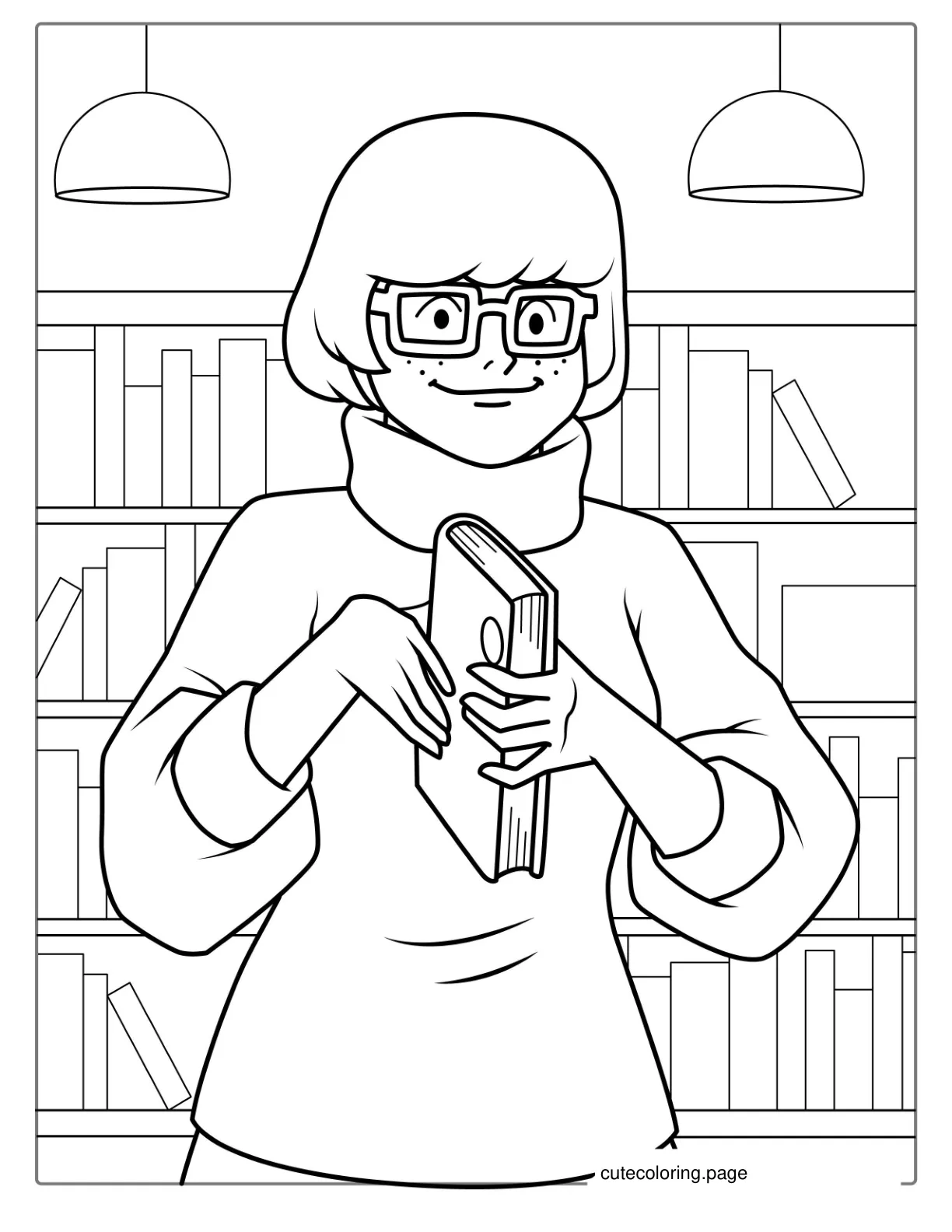 Velma From Scooby Doo Coloring Picture coloring page