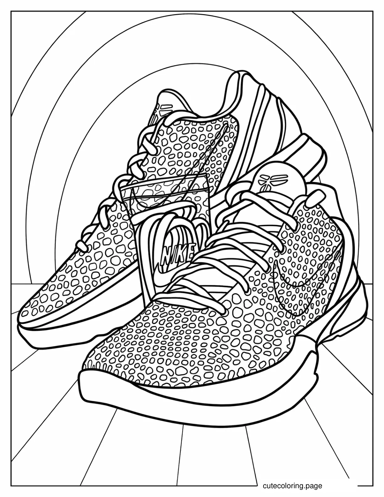 Nike Men_s Kobe 6 Protro Grinch coloring page