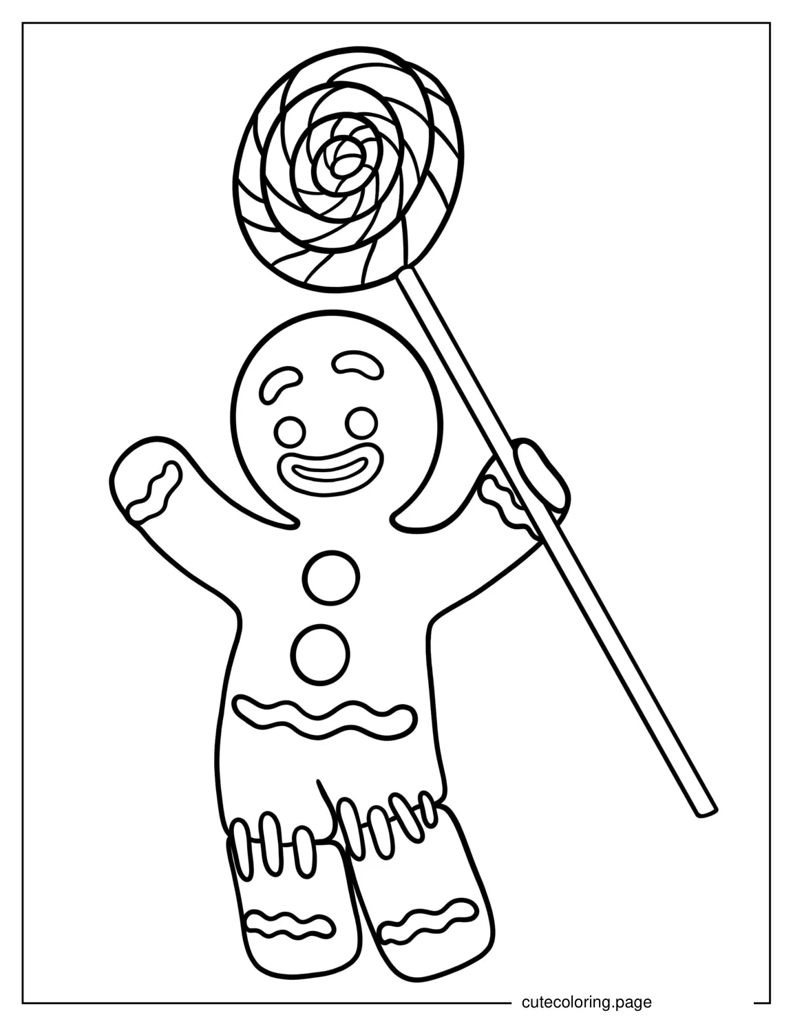 Coloring Page Of Shrek Gingerbread Man coloring page