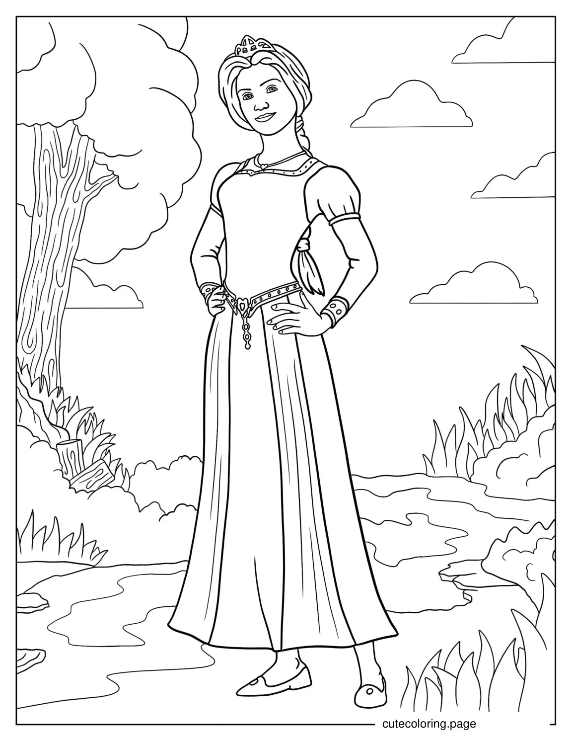 Princess Fiona Coloring Page coloring page