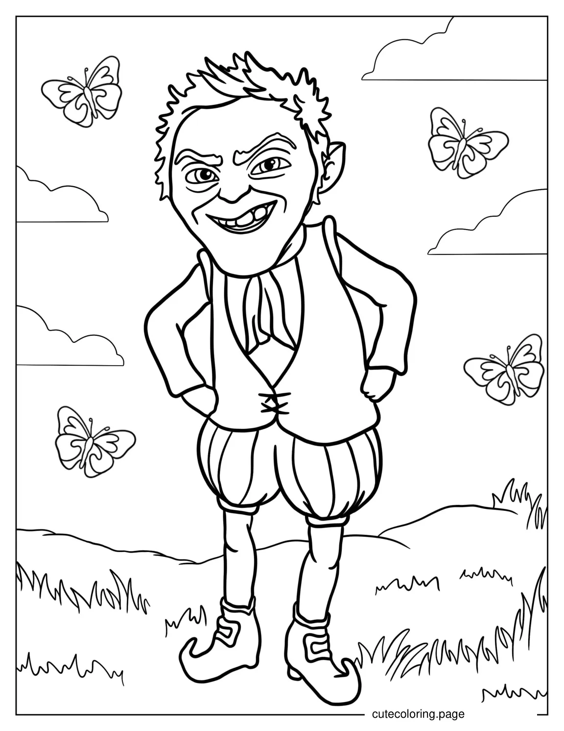 Rumpelstiltskin Coloring Page coloring page