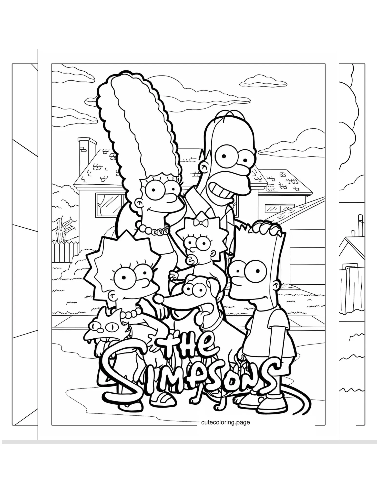 simpsons coloring pages coloring page