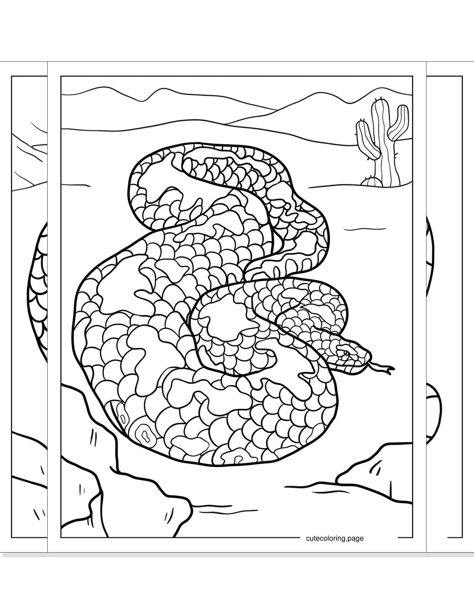 snake coloring pages coloring page