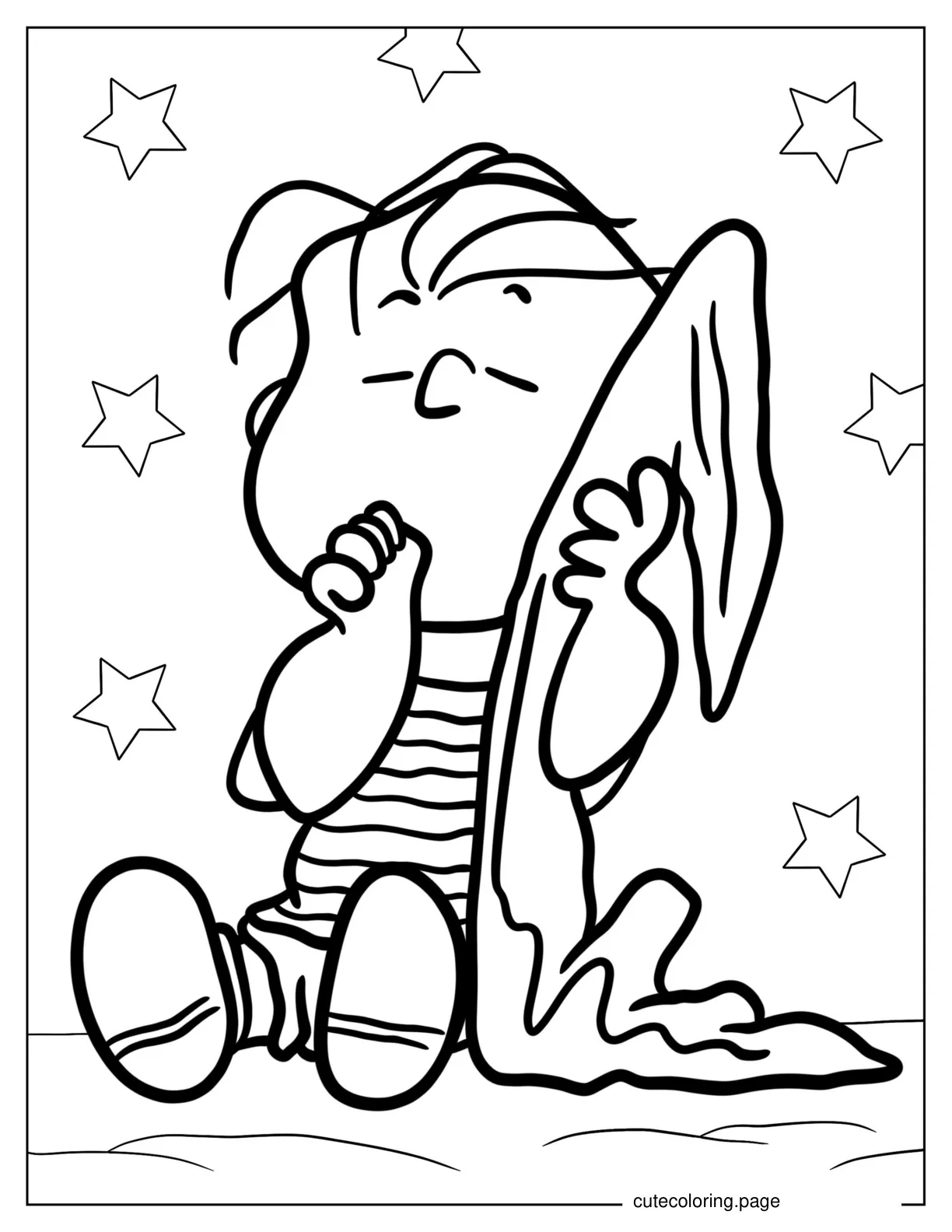 Coloring Page Of Linus coloring page