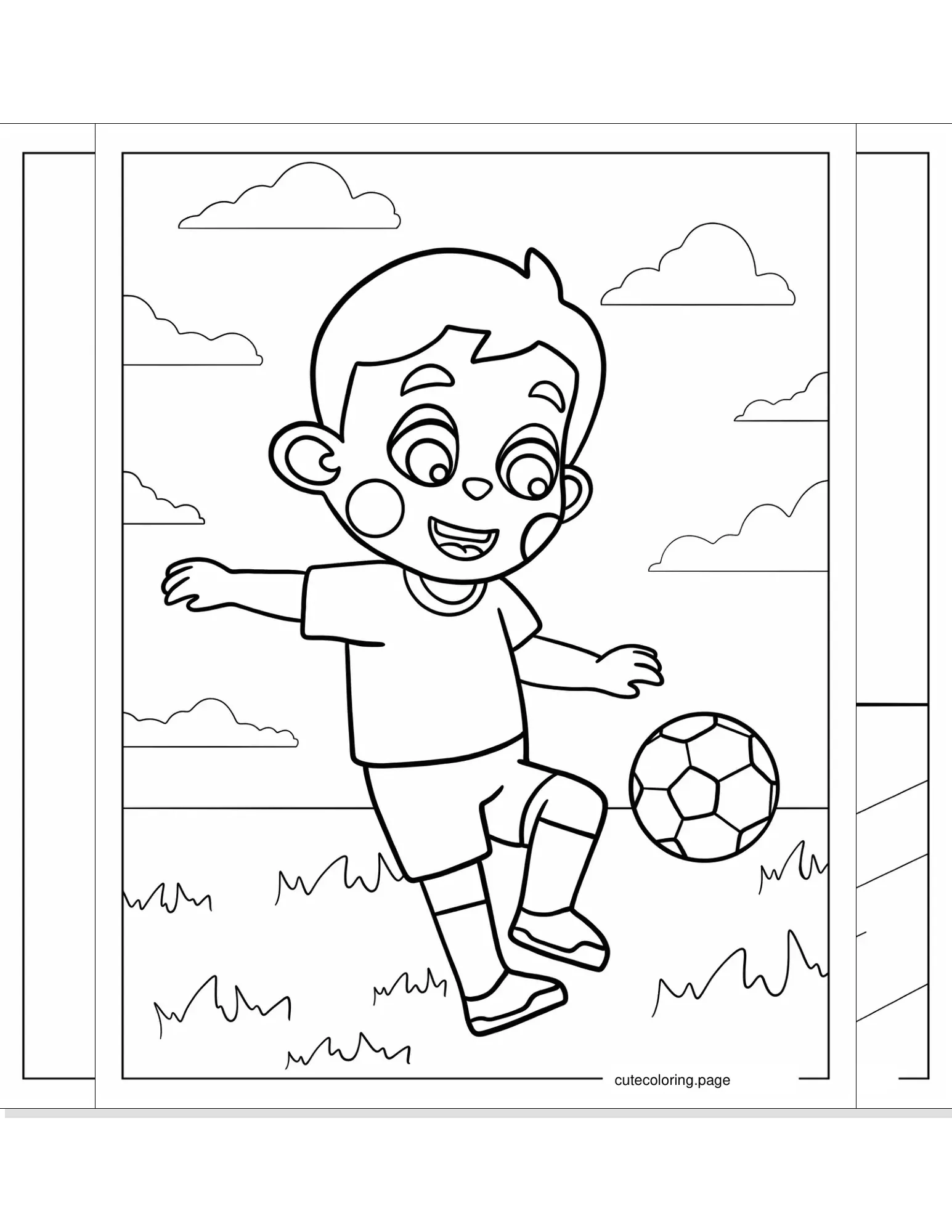 soccer coloring pages coloring page