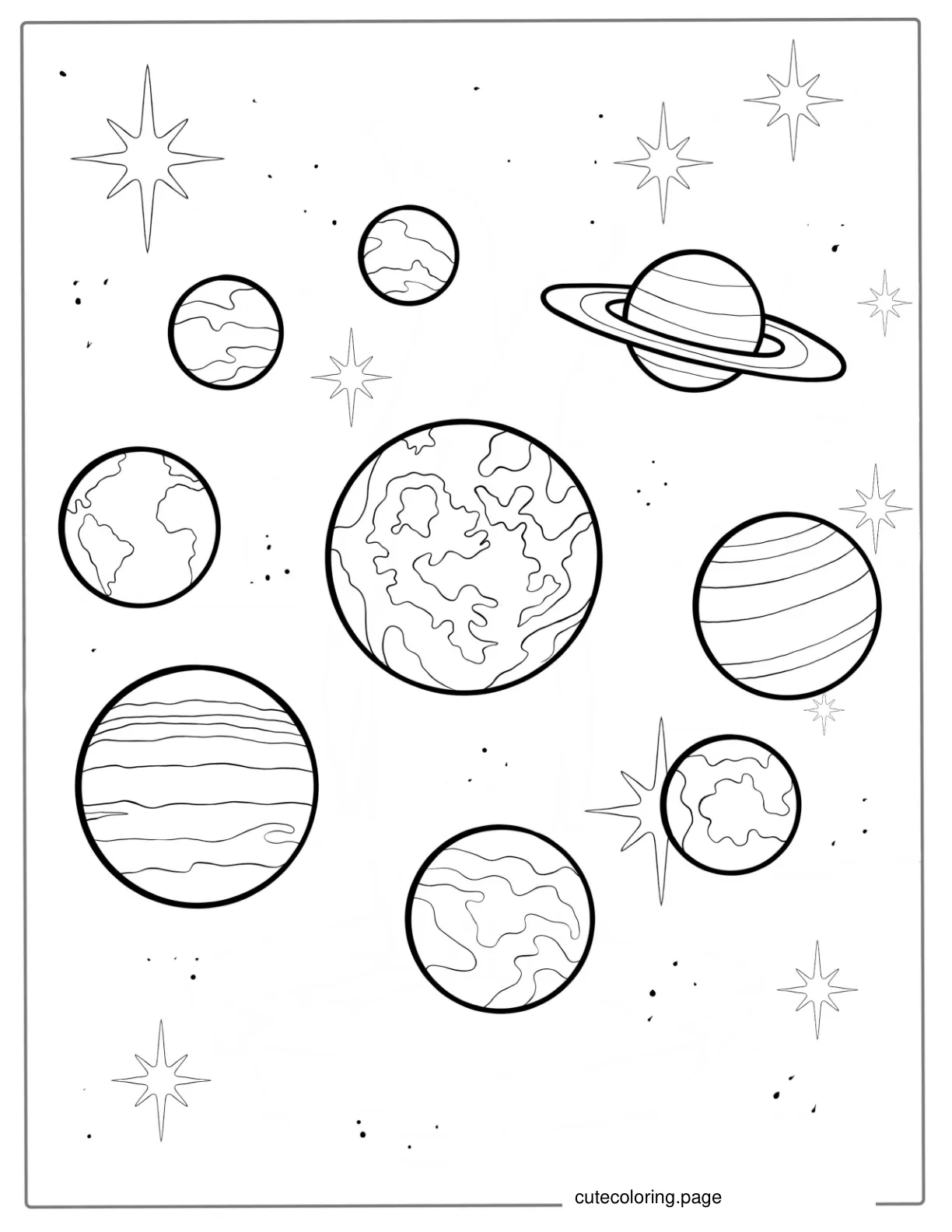 Guess The Planet In Solar System Coloring Page coloring page