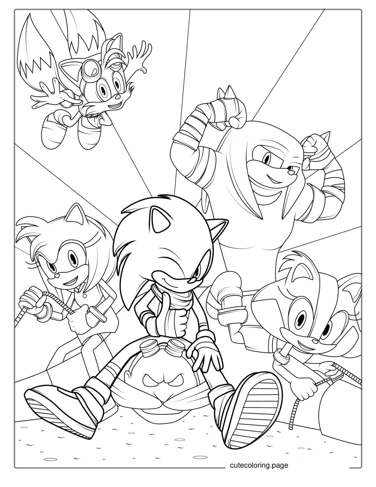 Coloring Page Of Sonic And Friends Coloring Page coloring page