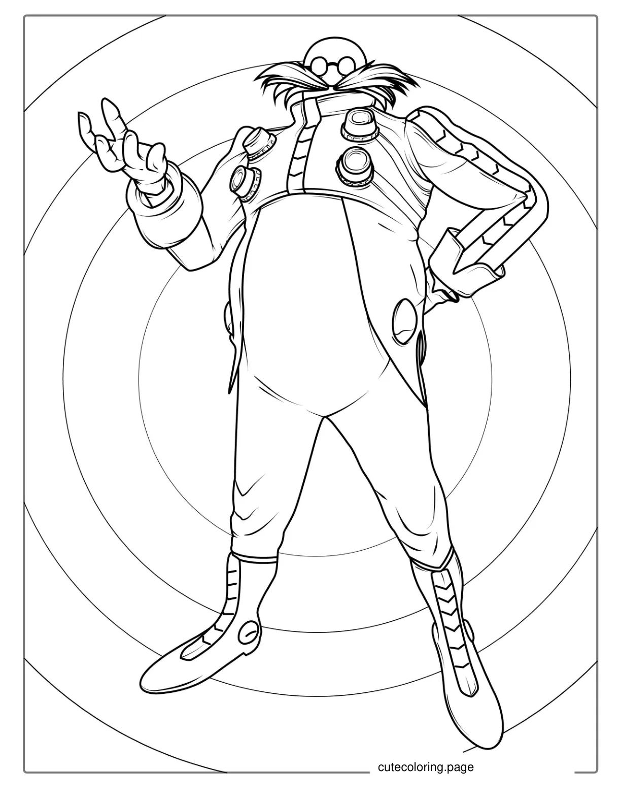 Doctor Ivo _Eggman_ Robotnik Coloring Page coloring page