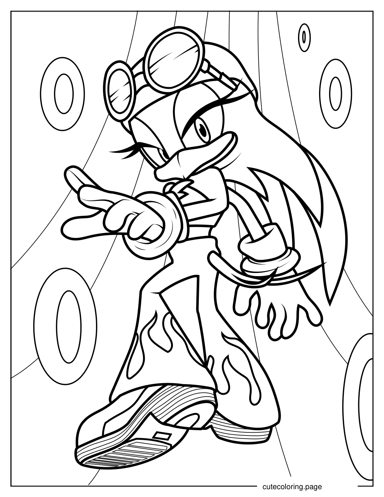 Kawaii Wave The Swallow Coloring Sheet V2 coloring page