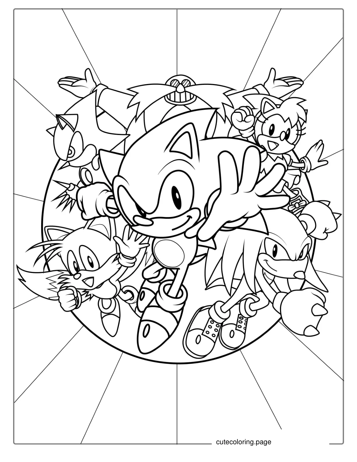 Sonic And Friends Coloring Page1 coloring page