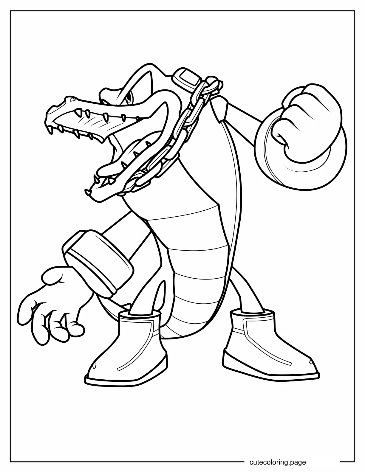 Vector the Crocodile Coloring Page coloring page