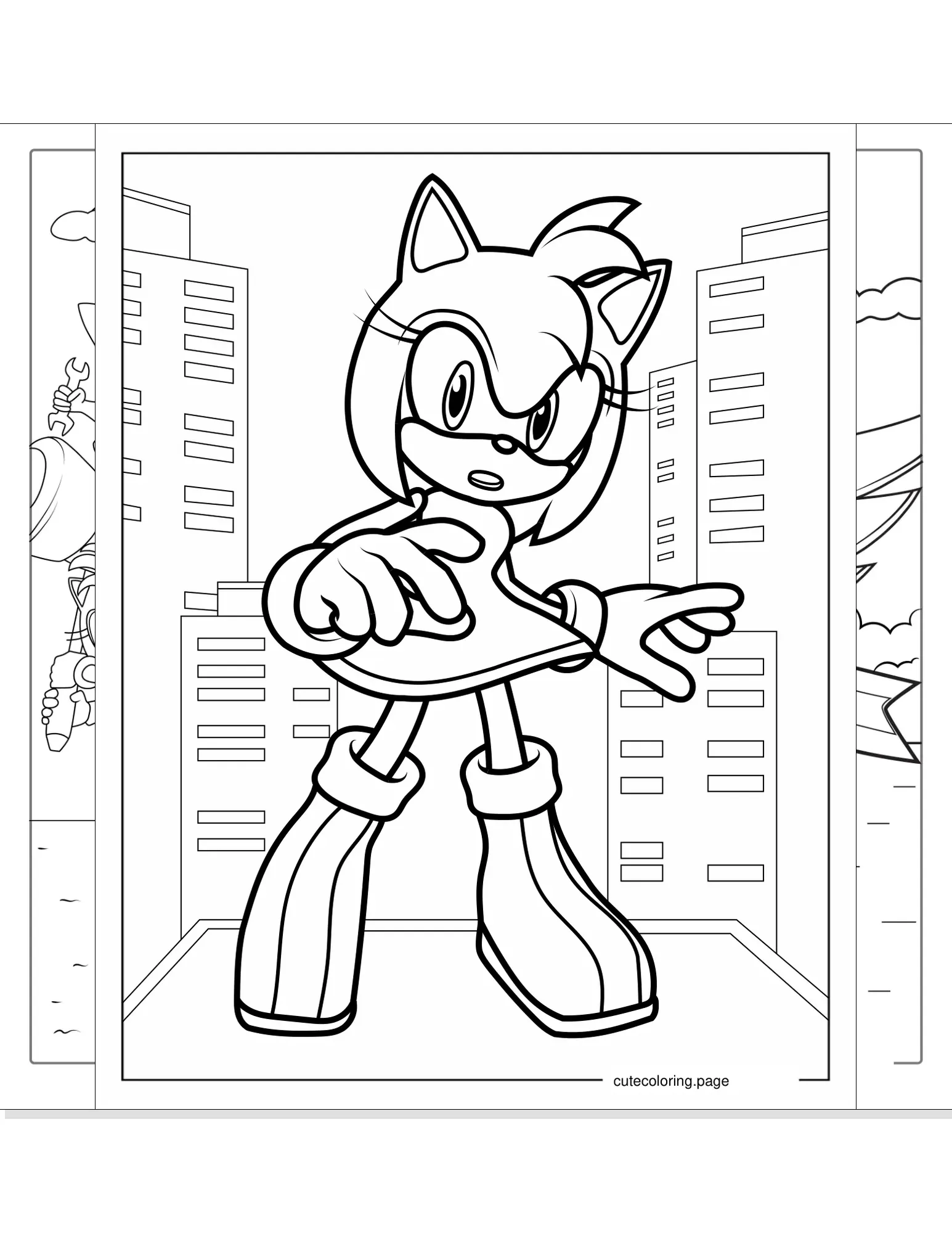 sonic coloring pages coloring page