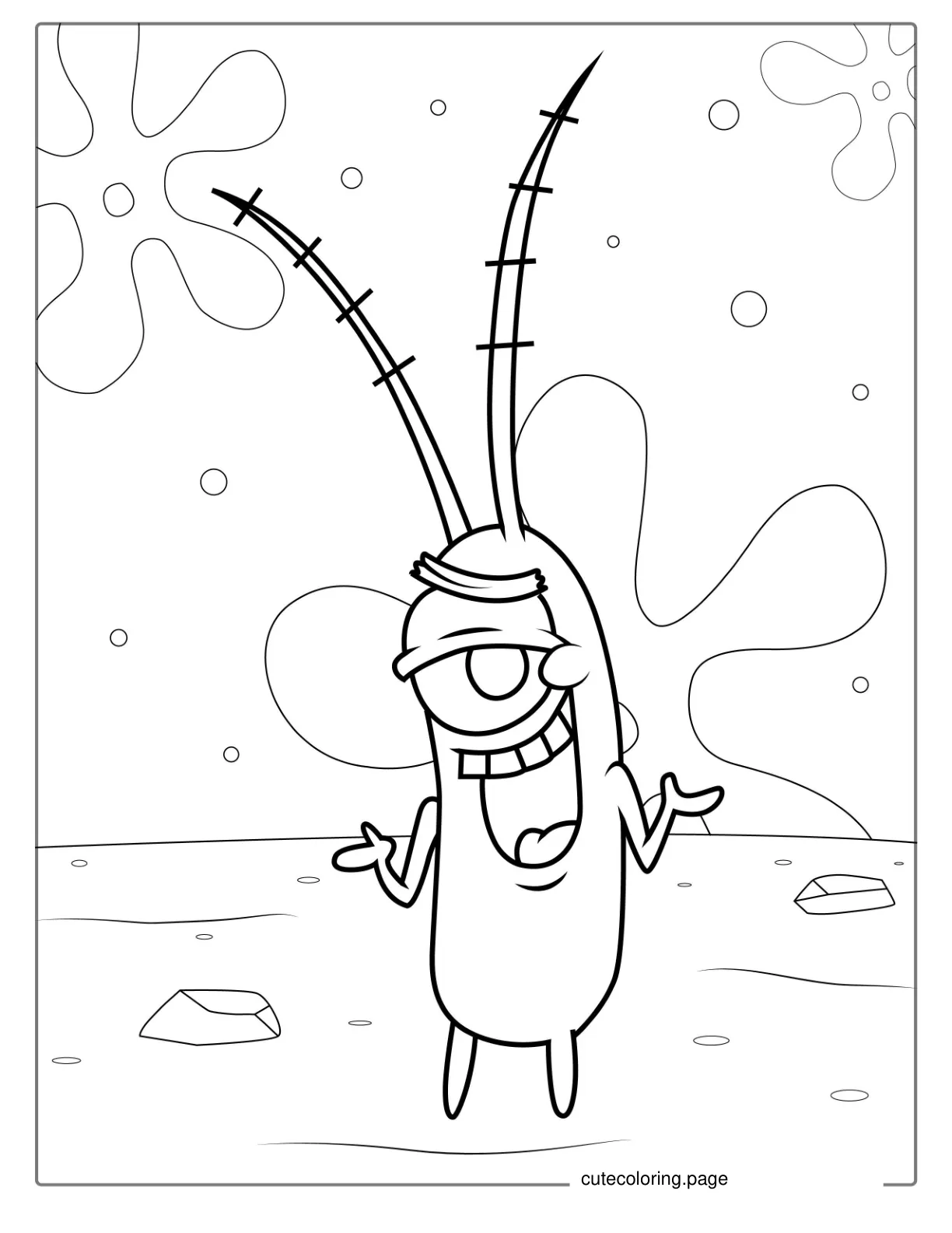 Krill From SpongeBob SquarePants To Color coloring page