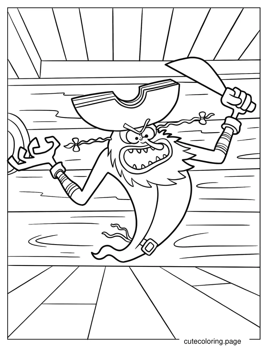 The Flying Dutchman coloring page