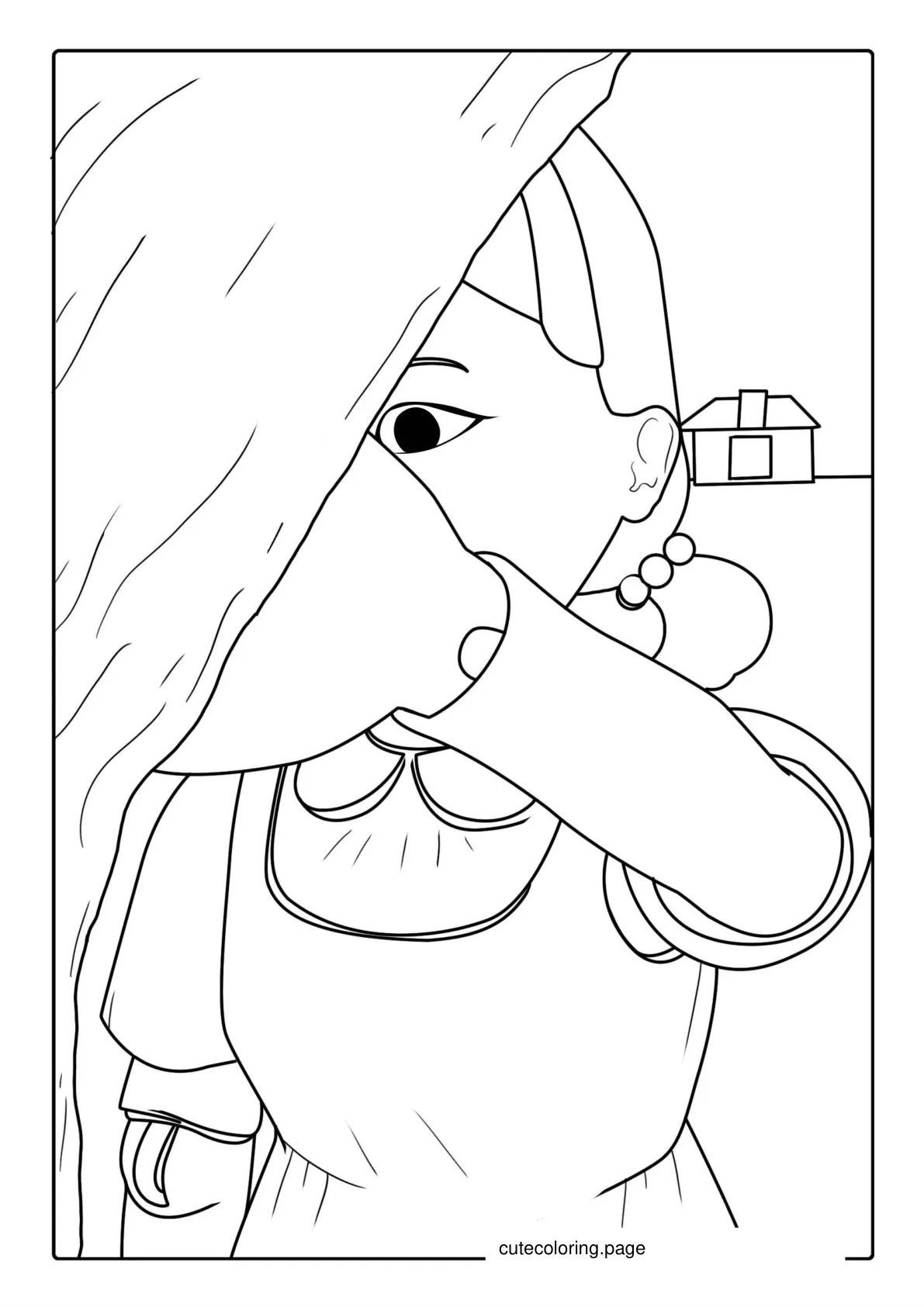 Robot Girl Squid Game To Color coloring page