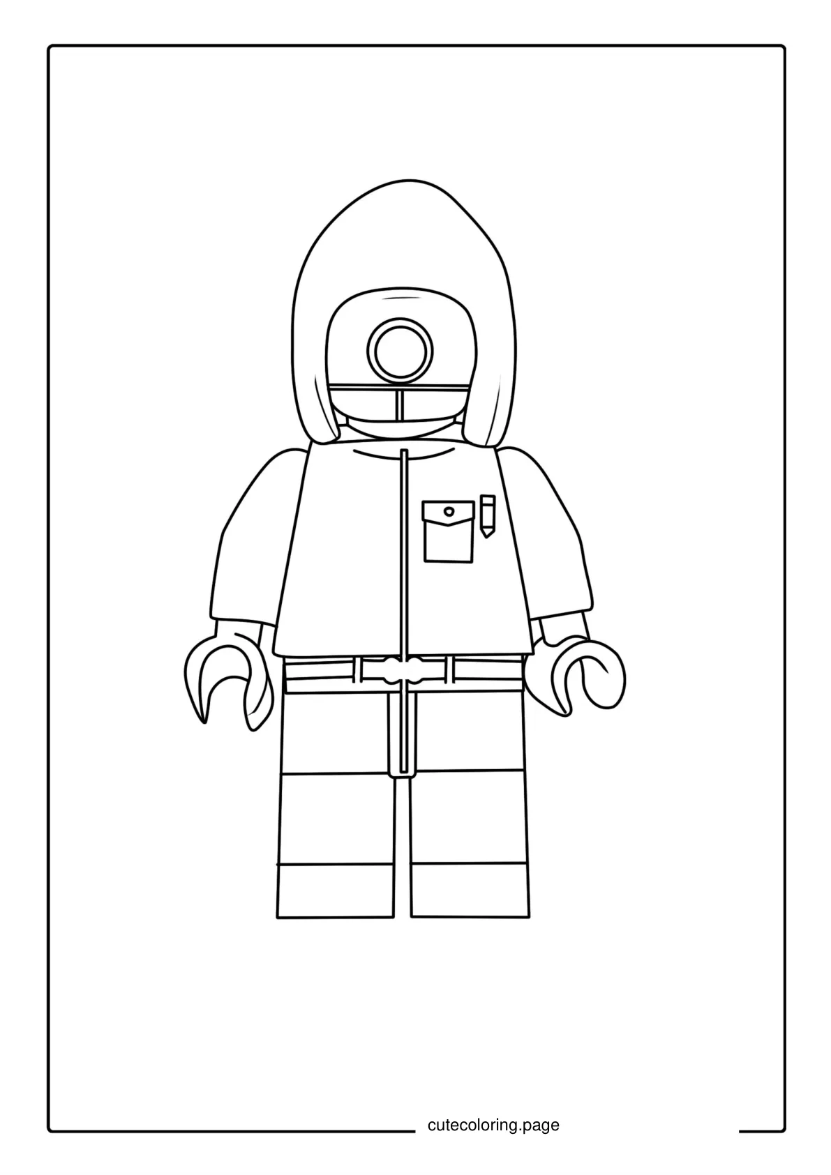 Squid Game Lego Coloring Page coloring page