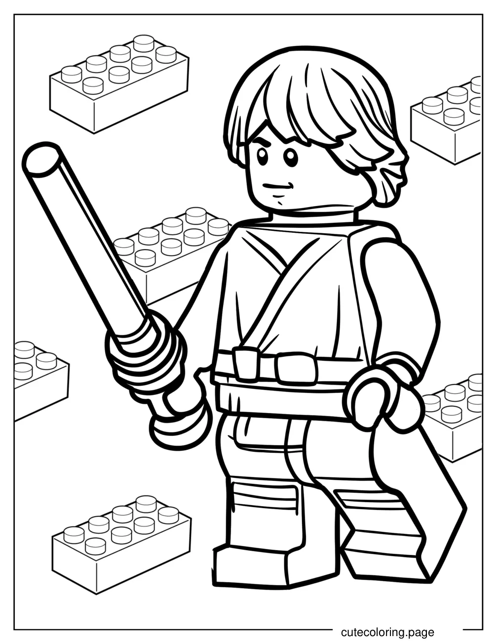 Coloring Page Of Lego Luke Skywalker coloring page