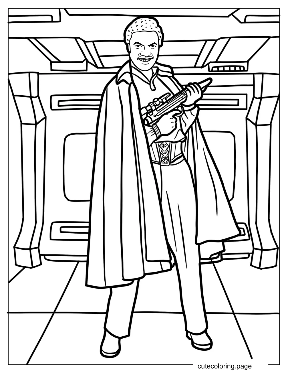 Lando Calrissian coloring page