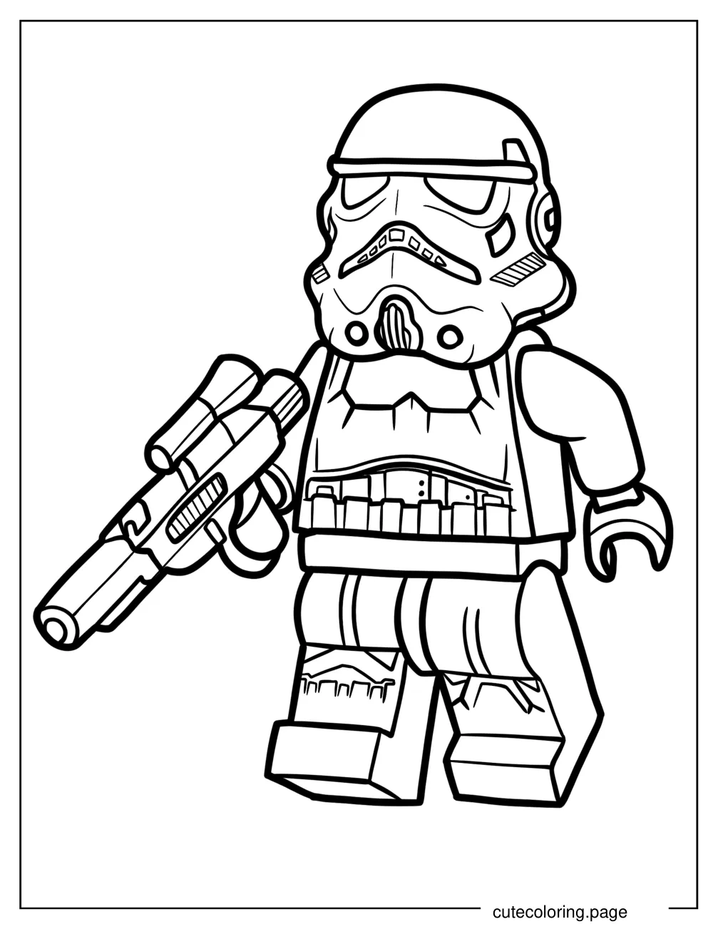 Lego Stormtrooper Coloring In For Preschoolers coloring page