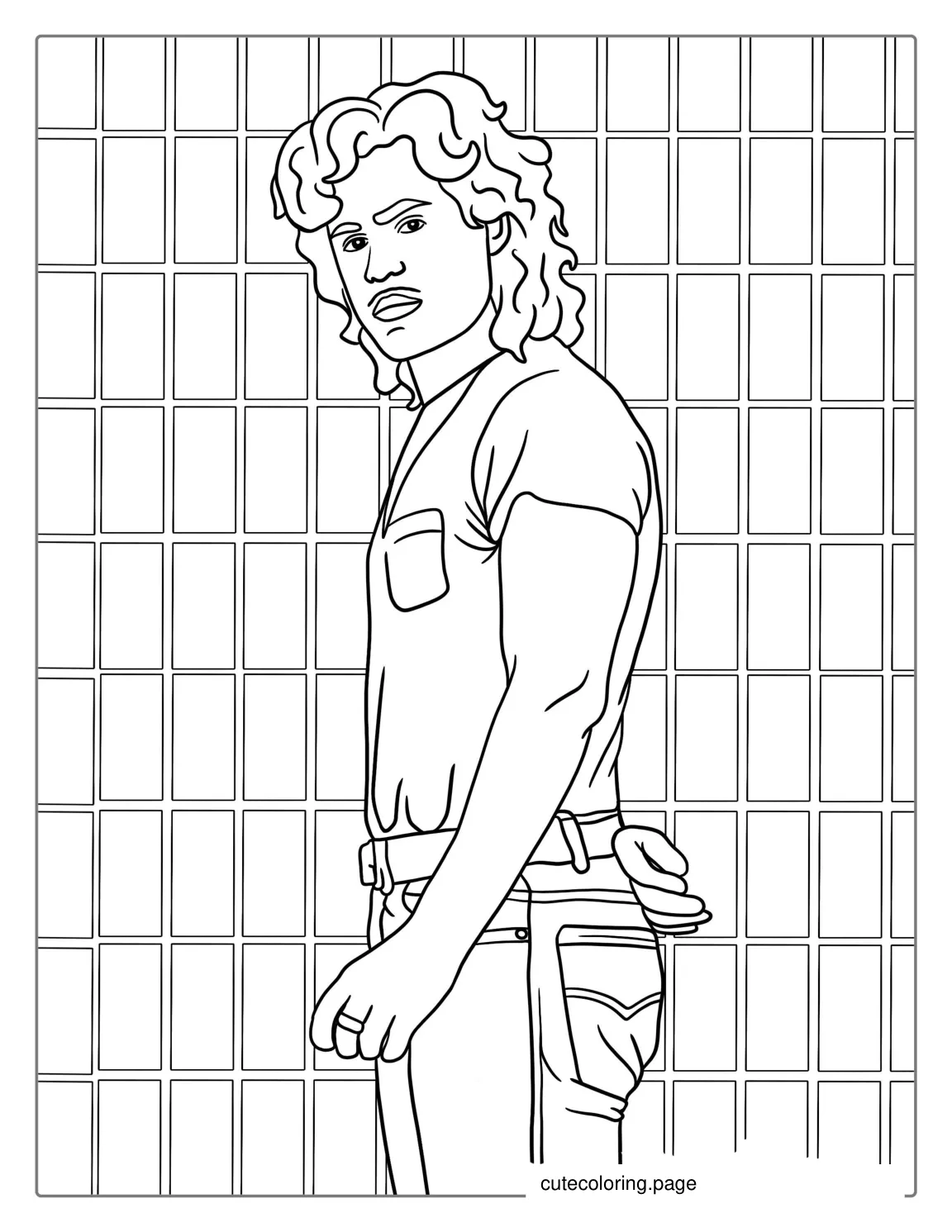 Billy Hargrove Coloring Sheet coloring page