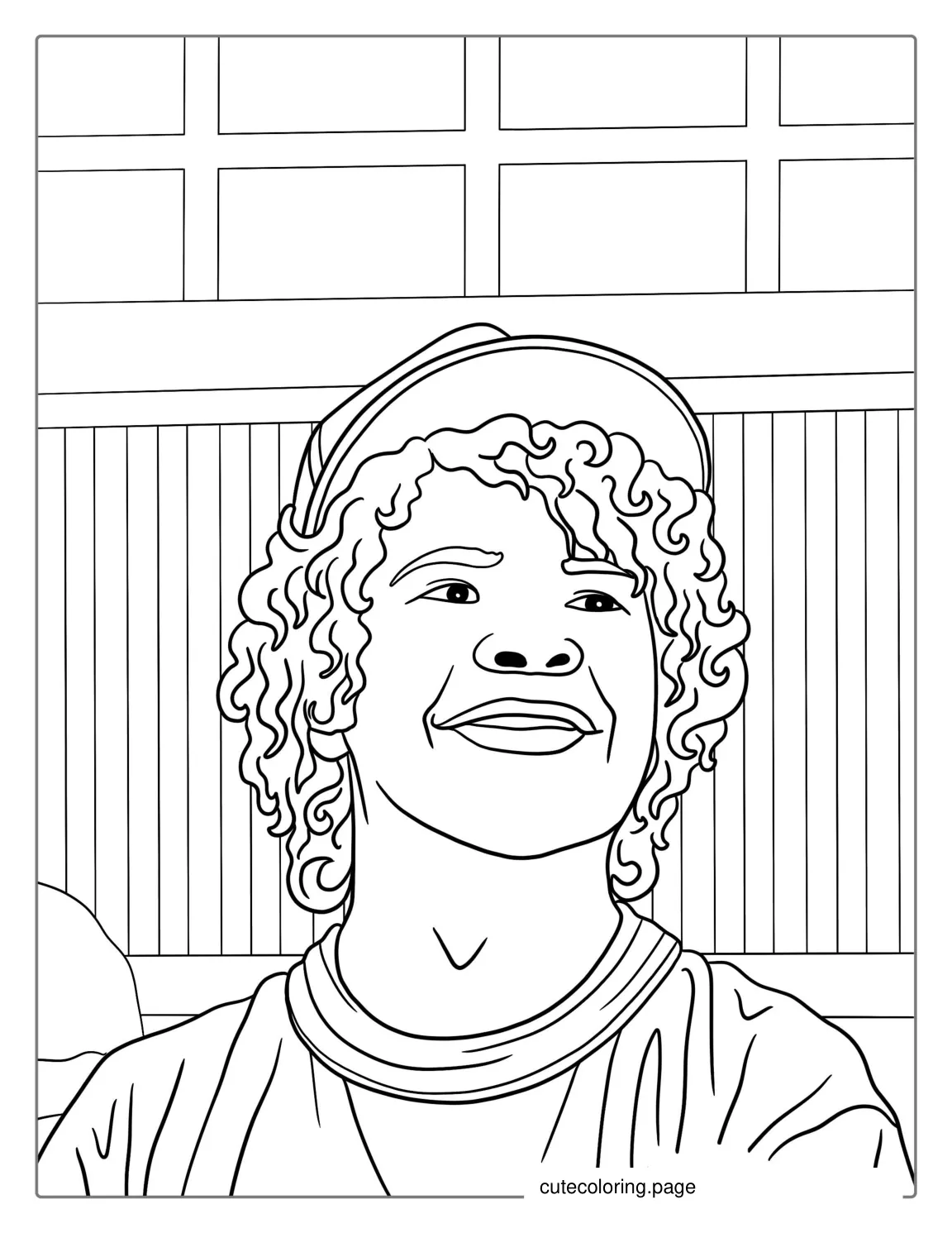 Dustin Henderson Coloring Page coloring page