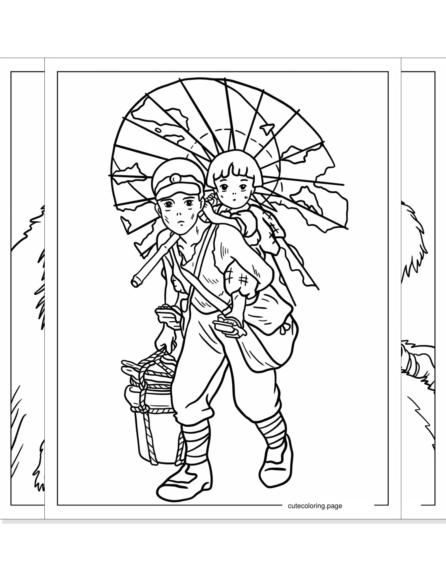 studio ghibli coloring pages coloring page