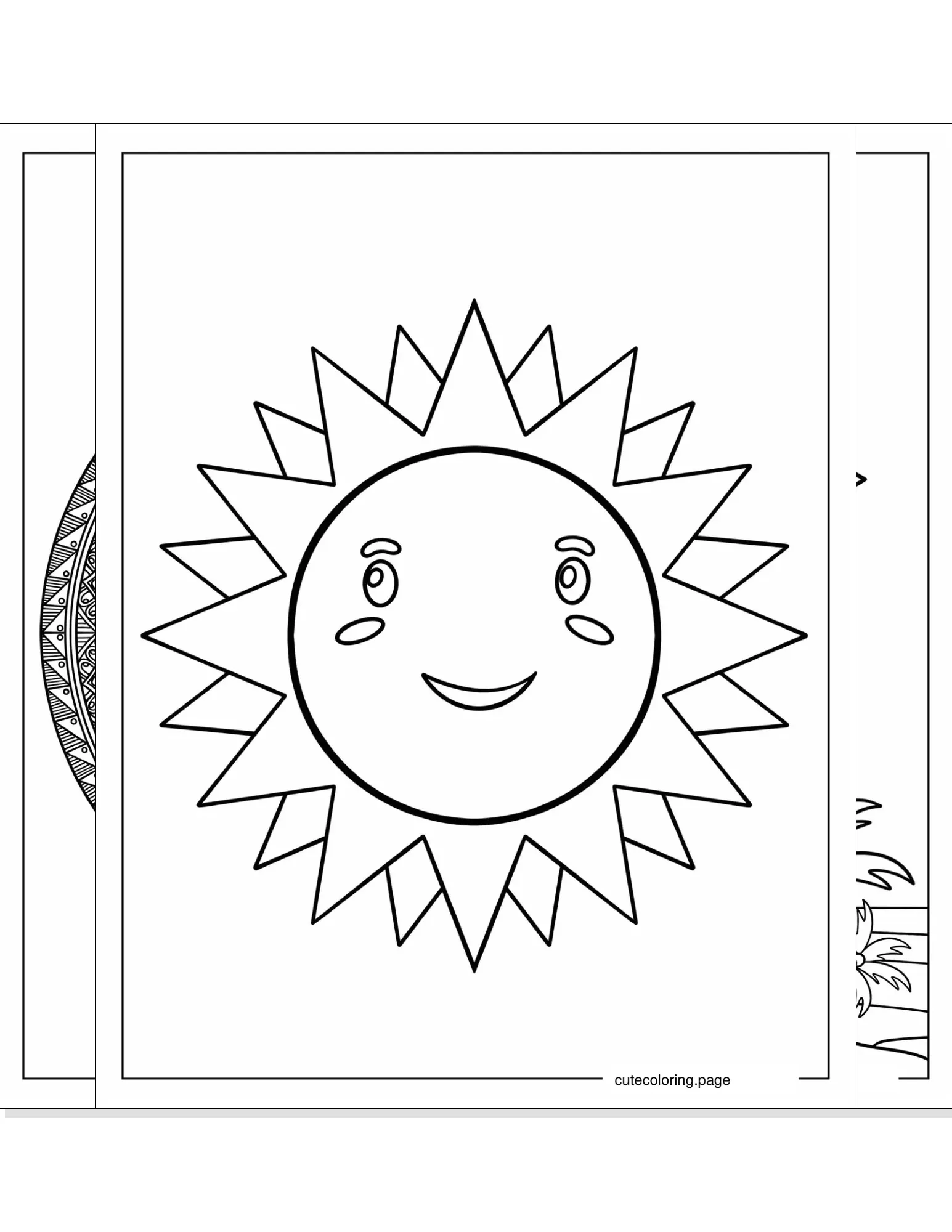 sun coloring pages coloring page