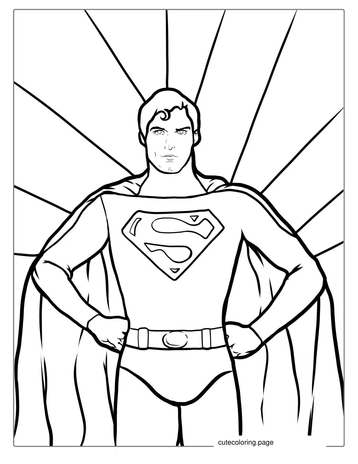 Christopher Reeve Superman Coloring Sheet coloring page