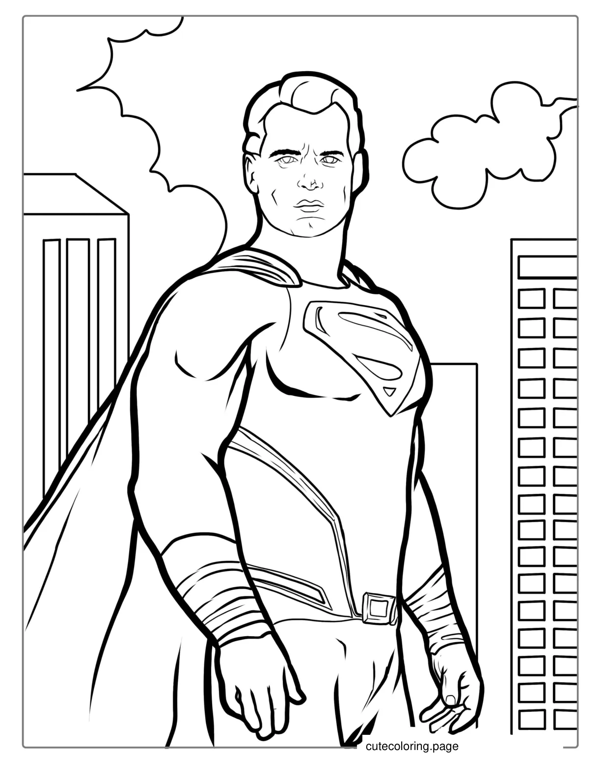 Man Of Steel Coloring Page coloring page