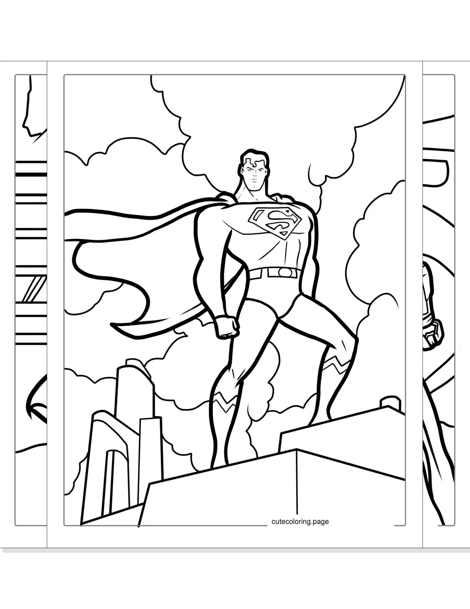 superman coloring pages coloring page