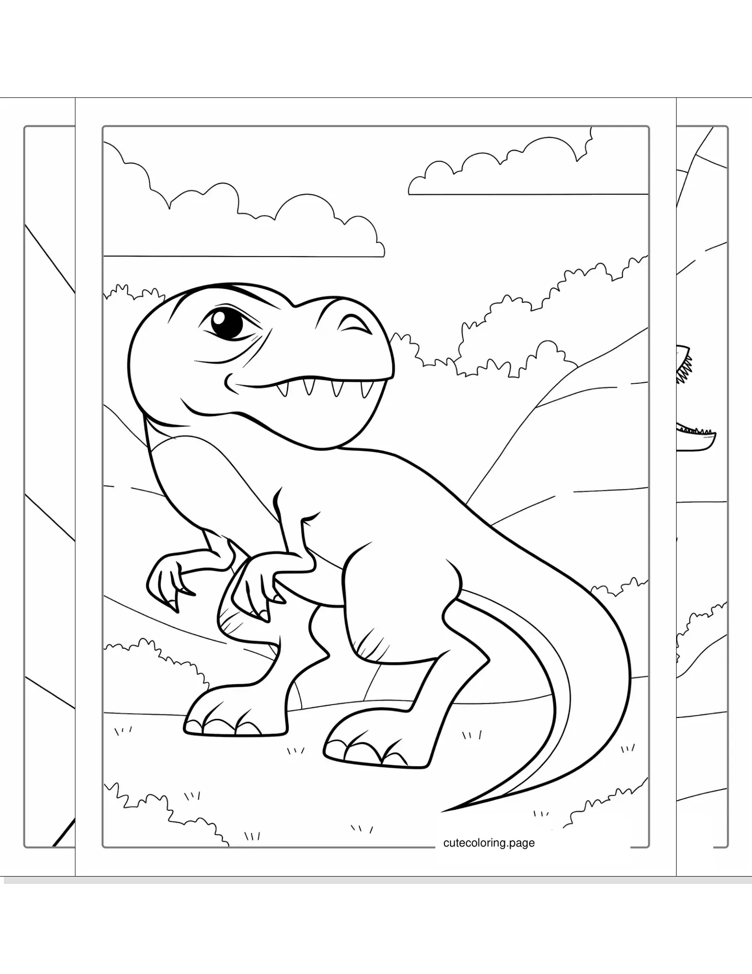 t rex coloring pages coloring page