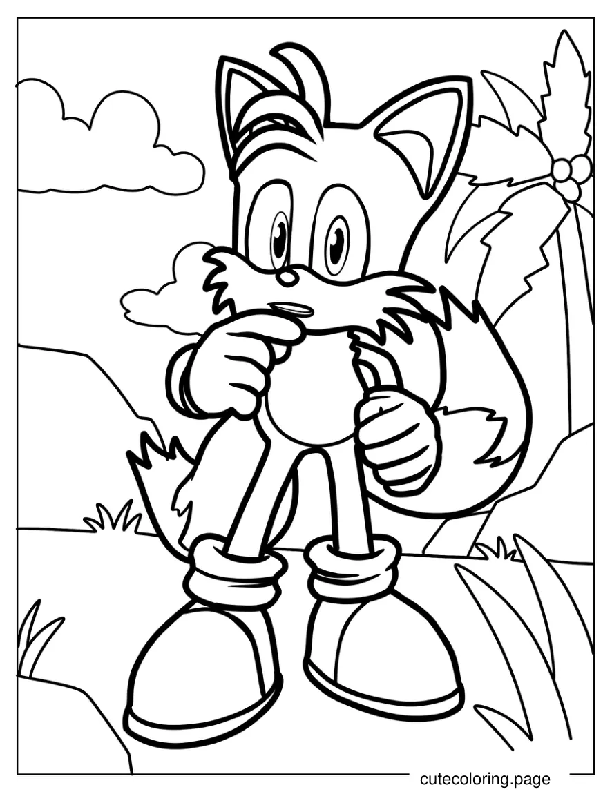 Curious Tails Coloring Sheet coloring page