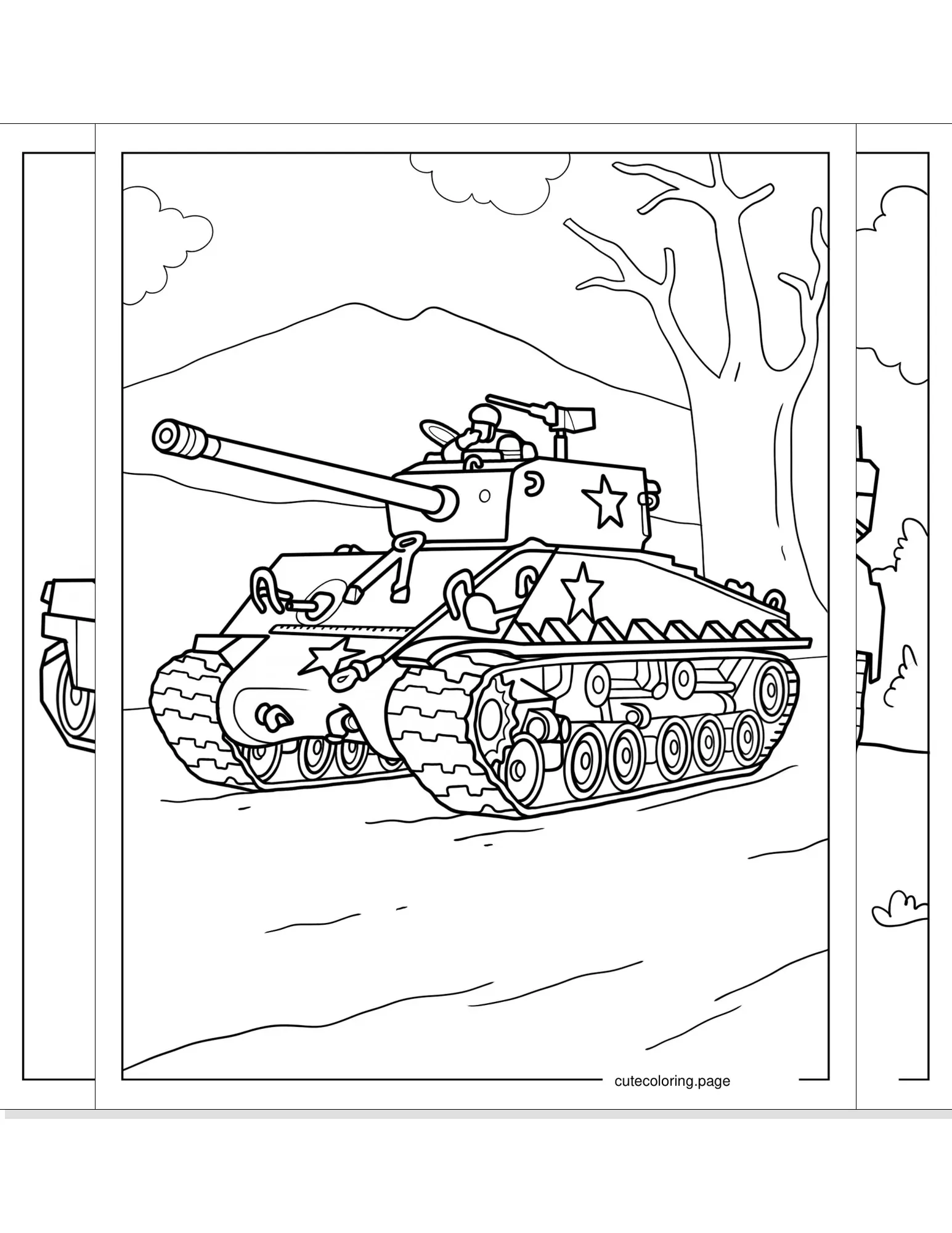 tank coloring pages coloring page