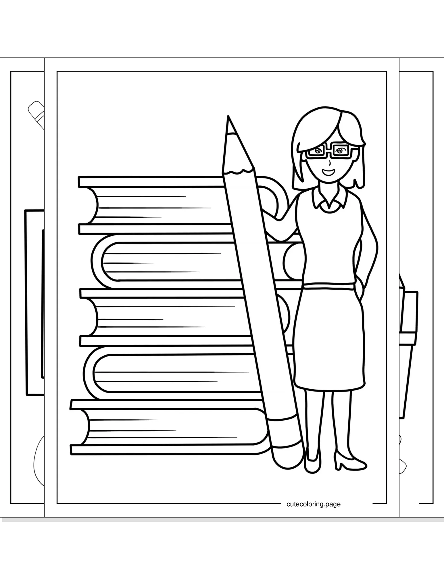 teacher coloring pages coloring page