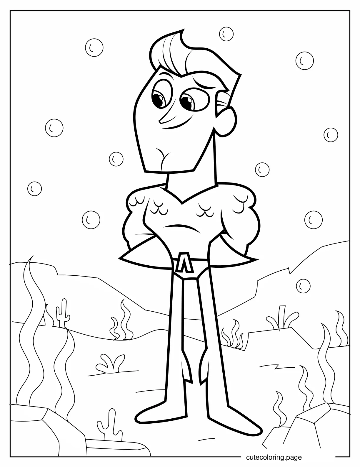 Coloring Page Of Arthur Curry Aquaman coloring page