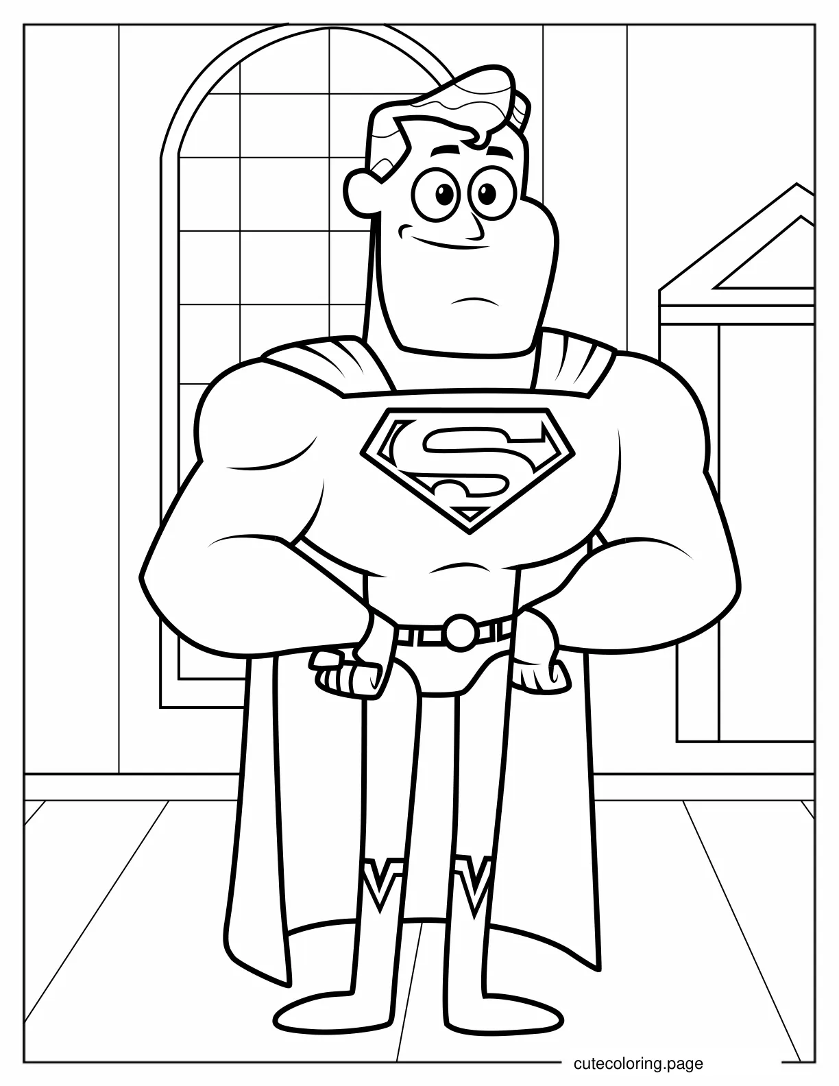 Coloring Sheet Of Teen Titans Go Superman coloring page