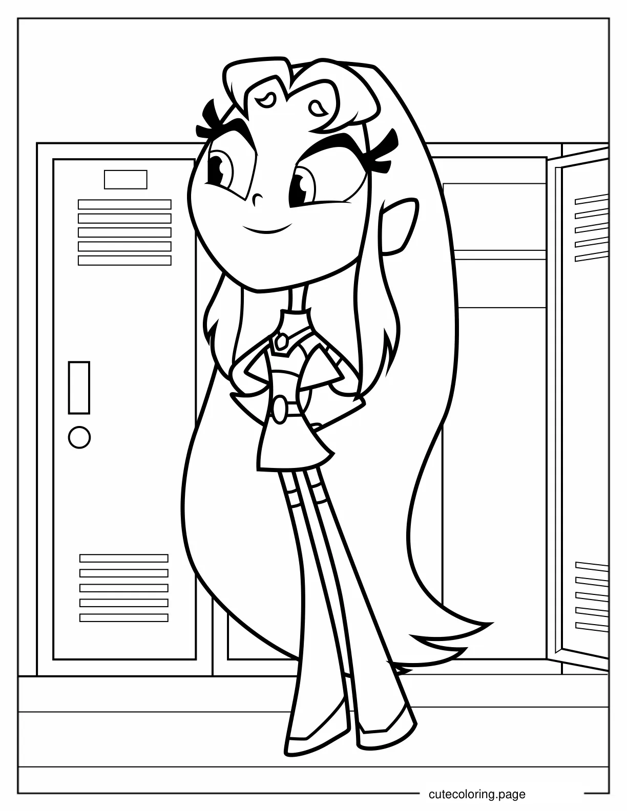 Kawaii Jinx Coloring Sheet coloring page