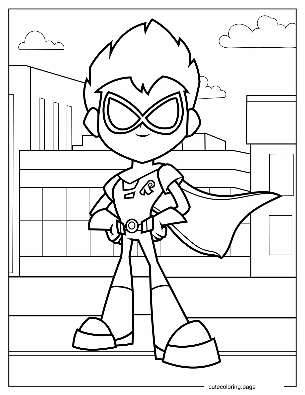 Richard Grayson As Robin coloring page