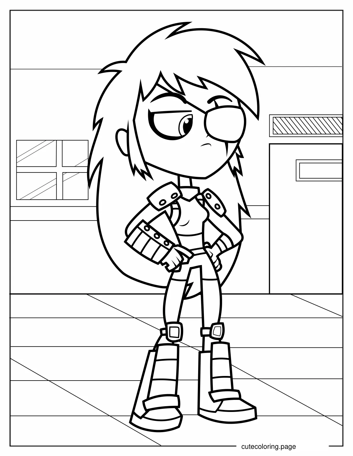 Rose Wilson Coloring Sheet coloring page