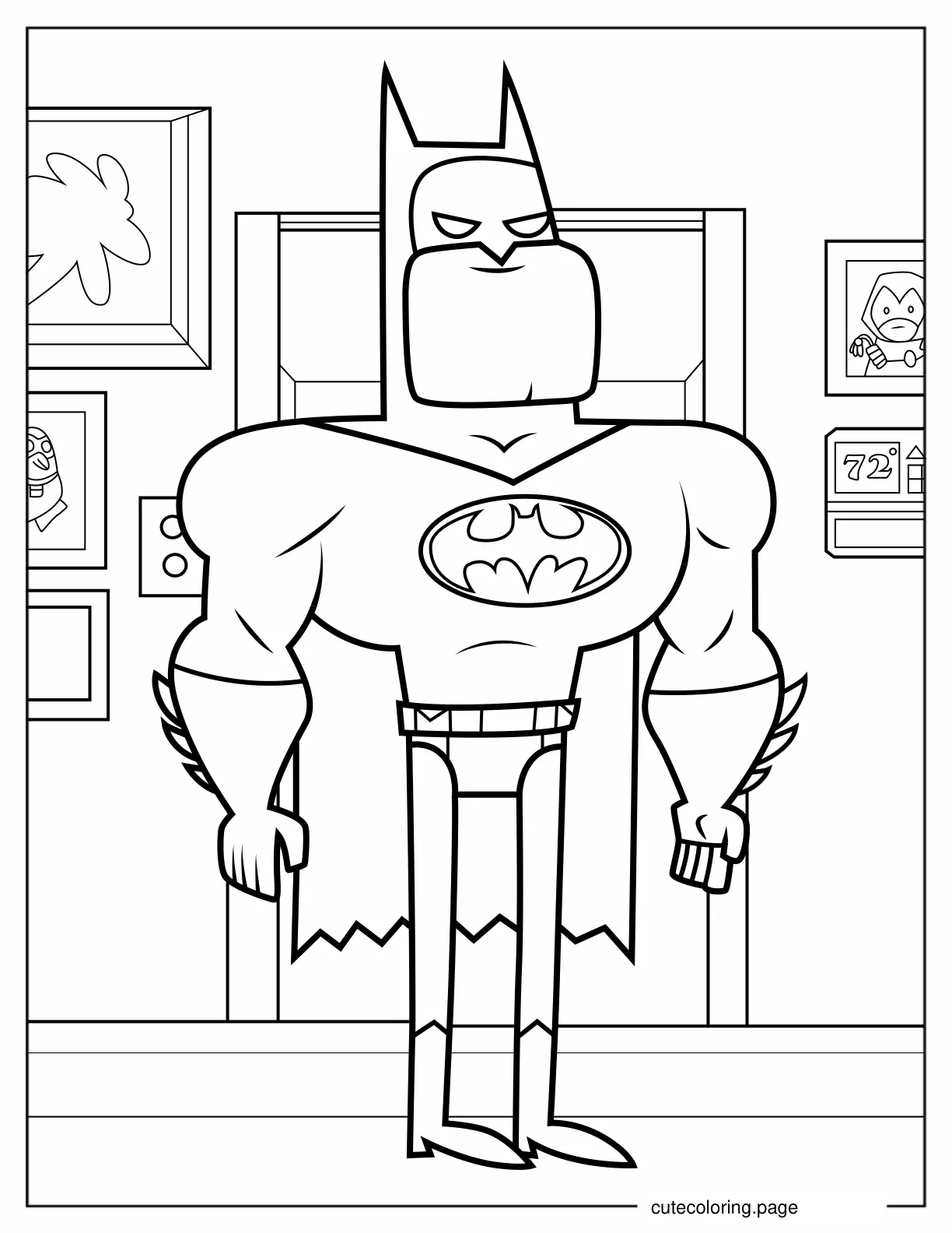 Teen Titans Go Batman Coloring Page coloring page